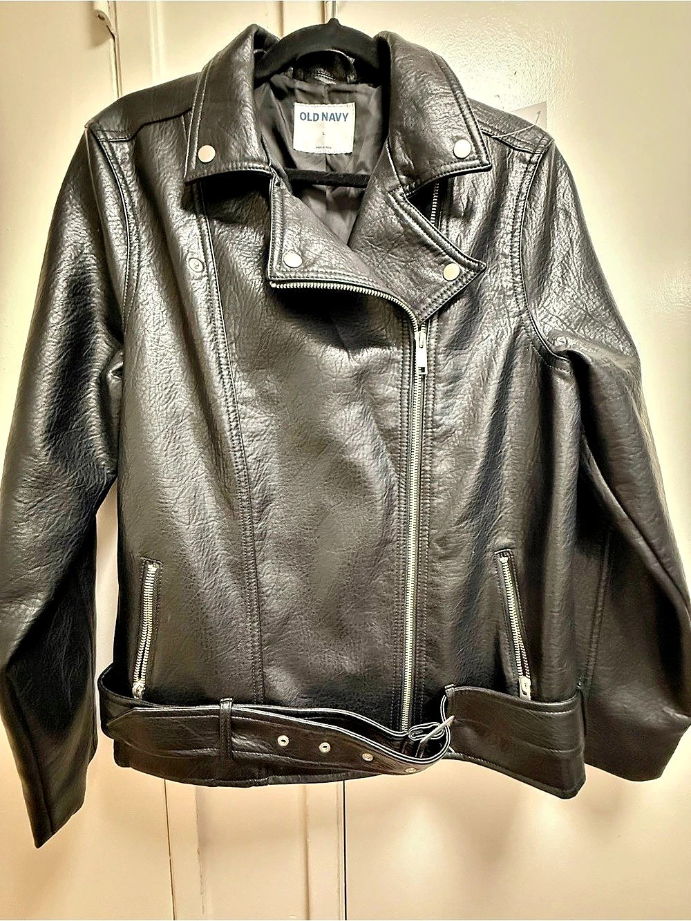 Old Navy Black Moto Jacket Like New